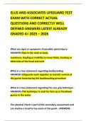 ELLIS AND ASSOCIATES LIFEGUARD TEST EXAM WITH CORRECT ACTUAL QUESTIONS AND CORRECTLY WELL DEFINED ANSWERS LATEST ALREADY GRADED A&plus; 2025 &ndash; 2026