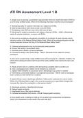 ATI RN Assessment Level 1 B NEWEST 2025&sol;2026 ACTUAL EXAM COMPLETE QUESTIONS AND CORRECT DETAILED ANSWERS &lpar;VERIFIED ANSWERS&rpar; &vert;ALREADY GRADED A&plus;&vert;&vert;BRAND NEW&excl;&excl;