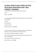 CA BAIL EXAM FLASH CARDS ACTUAL 2025&sol;2026 QUESTIONS AND 100&percnt; CORRECT ANSWERS