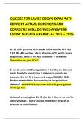 QUIZZES FOR UWISE OBGYN EXAM WITH CORRECT ACTUAL QUESTIONS AND CORRECTLY WELL DEFINED ANSWERS LATEST ALREADY GRADED A&plus; 2025 &ndash; 2026