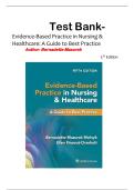 Test Bank for Evidence-Based Practice in Nursing & Healthcare&colon; A Guide to Best Practice 5th Edition by Bernadette Mazurek&period; Latest