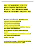 MAP KNOWLEDGE TEST EXAM WITH CORRECT ACTUAL QUESTIONS AND CORRECTLY WELL DEFINED ANSWERS LATEST ALREADY GRADED A&plus; 2025 &ndash; 2026