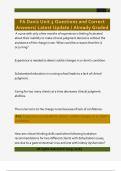 FA Davis Unit 3 Questions and Correct  Answers&sol; Latest Update &sol; Already Graded