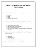 NR 283 Practice Questions And Answers New Solution