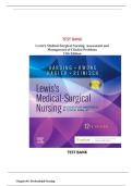 Test Bank Lewis Medical-Surgical Nursing&colon; Assessment and Management of Clinical Problems 12th Edition By Harding & Kwong