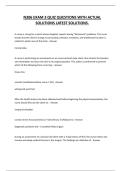 N306 EXAM 3 QUIZ QUESTIONS WITH ACTUAL SOLUTIONS LATEST SOLUTIONS&period;