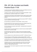 PSI - NY Life&comma; Accident and Health Practice Exam 17-55 NEWEST 2025&sol;2026 ACTUAL EXAM COMPLETE QUESTIONS AND CORRECT DETAILED ANSWERS &lpar;VERIFIED ANSWERS&rpar; &vert;ALREADY GRADED A&plus;&vert;&vert;BRAND NEW&excl;&excl;
