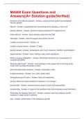 MA600 Exam Questions and Answers&vert;&vert;A&plus; Solution guide&lpar;Verified&rpar;
