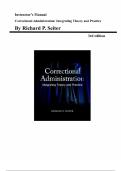 Correctional Administration&colon; Integrating Theory and Practice &ndash; Richard Seiter &lpar;3rd Edition&rpar;&comma; Instructor&rsquo;s Manual &lpar;Chapters 1&ndash;16&rpar;