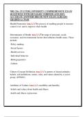 NRS 216&colon; CULTURE&comma; DIVERSITY COMPREHENSIVE EXAM  QUESTIONS WITH DETAILED VERIFIED AND 100&percnt;  ACCURATE ANSWERS BRAND NEW EXAM ALREADY  GRADED A&plus; PASS