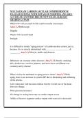 NUR 216 EXAM CARDIOVASCULAR COMPREHENSIVE  EXAM QUESTIONS WITH DETAILED VERIFIED AND 100&percnt;  ACCURATE ANSWERS BRAND NEW EXAM ALREADY  GRADED A&plus; PASS 