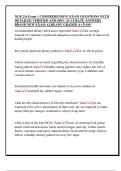 NUR 216 Exam 1 COMPREHENSIVE EXAM QUESTIONS WITH  DETAILED VERIFIED AND 100&percnt; ACCURATE ANSWERS  BRAND NEW EXAM ALREADY GRADED A&plus; PASS 