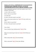 NUR216 AZCN FINAL COMPREHENSIVE EXAM QUESTIONS  WITH DETAILED VERIFIED AND 100&percnt; ACCURATE  ANSWERS BRAND NEW EXAM ALREADY GRADED A&plus; PASS