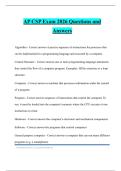 AP CSP Exam 2026 Questions and Answers