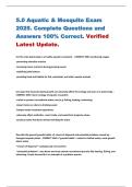 5&period;0 Aquatic & Mosquito Exam 2025&period; Complete Questions and Answers 100&percnt; Correct&period; Verified Latest Update&period;