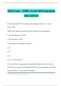 SDS Exam &ndash; NBRC Exam 2026 Questions and Answers