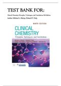 Test Bank For Clinical Chemistry&colon; Principles&comma; Techniques&comma; and Correlations By Michael L&period; Bishop&comma; Edward P&period; Fody&period; All Chapters 1-31 With Verified Questions And Answers&period;&vert; Latest Version 2026&period;