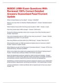 INSIDE LVMH Exam Questions With Reviewed 100&percnt; Correct Detailed Answers Guaranteed Pass&excl;&excl;Current Update