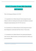 CPACE Practice Exam 2026 Questions and Answers