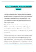 CPACE Test Exam 2026 Questions and Answers
