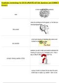 Vocabulary terminology for CELTA UPDATED ACTUAL Questions and CORRECT  Answers 