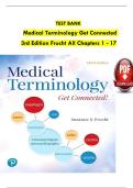 TEST BANK Medical Terminology Get Connected 3rd Edition Frucht All Chapters 1 - 17