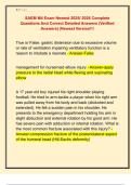 SAEM M4 Exam Newest 2025&sol; 2026 Complete  Questions And Correct Detailed Answers &lpar;Verified  Answers&rpar; &vert;Newest Version&excl;&excl;&excl; 