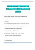 MIE 201 Exam 2&colon; Chapters 4&comma; 5&comma; 8 Makanui NCSU 2026 Questions and Answers