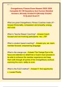Orangetheory Fitness Exam Newest 2025&sol; 2026  Complete All 100 Questions And Correct Detailed  Answers &vert;Already Graded A&plus;&vert;&vert;Already Graded  A&plus;&vert;&vert;Latest Exam&excl;&excl;&excl;