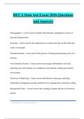 DECA State test Exam 2026 Questions and Answers