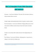 DECA Principles Exam 2026 Questions and Answers