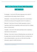 DECA Test Terms Exam 2026 Questions and Answers
