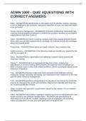 ADMN 1000 - QUIZ 4QUESTIONS WITH CORRECT ANSWERS