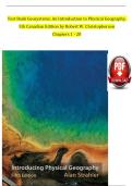 Test Bank Geosystems: An Introduction to Physical Geography, 5th Canadian Edition by Robert W. Christopherson Chapters 1 - 20
