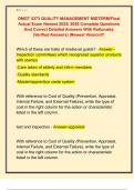 OMGT 5373 QUALITY MANAGEMENT MIDTERM&sol;Final  Actual Exam Newest 2025&sol; 2026 Complete Questions  And Correct Detailed Answers With Rationales  &lpar;Verified Answers&rpar; &vert;Newest Version&excl;&excl;&excl; 
