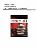 Corrections &lpar;Justice Series&rpar; &ndash; Leanne Alarid & Philip Reichel &lpar;3rd Edition&rpar;&comma; Instructor&rsquo;s Manual &lpar;Chapters 1&ndash;14&rpar;