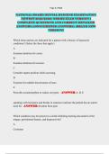 NATIONAL BOARD DENTAL HYGIENE EXAMINATION NEWEST 2025&sol;2026&vert; NBDHE EXAM VERSION 1 COMPLETE QUESTIONS AND CORRECT DETAILED ANSWERS &lpar;100&percnt;VERIFIED ANSWERS&rpar; &vert;BRAND NEW VERSION&excl;&excl;