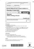2025 Pearson Edexcel Level 1&sol;Level 2 GCSE 1RU0&sol;3H Russian PAPER 3&colon; Reading and understanding in Russian Higher tier