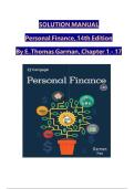 SOLUTION iiMANUAL Personal iiFinance&comma; ii14th iiEdition By iiE&period; iiThomas iiGarman&comma; iiChapter ii1 ii- ii17