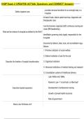 IHOP Exam 2 UPDATED ACTUAL Questions and CORRECT Answers
