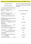 Ihop Server Test Review UPDATED ACTUAL Questions and CORRECT Answers 
