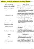 IHOP Exam 2 UPDATED ACTUAL Questions and CORRECT Answers 
