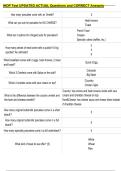 IHOP Test UPDATED ACTUAL Questions and CORRECT Answers