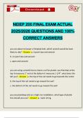 NEIEP 200 FINAL EXAM ACTUAL 2025&sol;2026 QUESTIONS AND 100&percnt; CORRECT ANSWERS