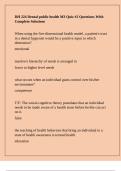 DH 224 Dental public health M3 Quiz &num;2 Questions With Complete Solutions