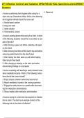 ATI Infection Control and Isolation UPDATED ACTUAL Questions and CORRECT  Answers