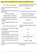Walmart    Bundled Exam Questions WITH  CORRECT Answers