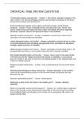 OROFACIAL FINAL REVIEW QUESTIONS