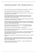 OROFACIAL ANATOMY - TEST 1 REVIEW &lpar;UNITS 1-4&rpar;