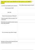 CQM Student Study Guide UPDATED ACTUAL Questions and CORRECT  Answers 